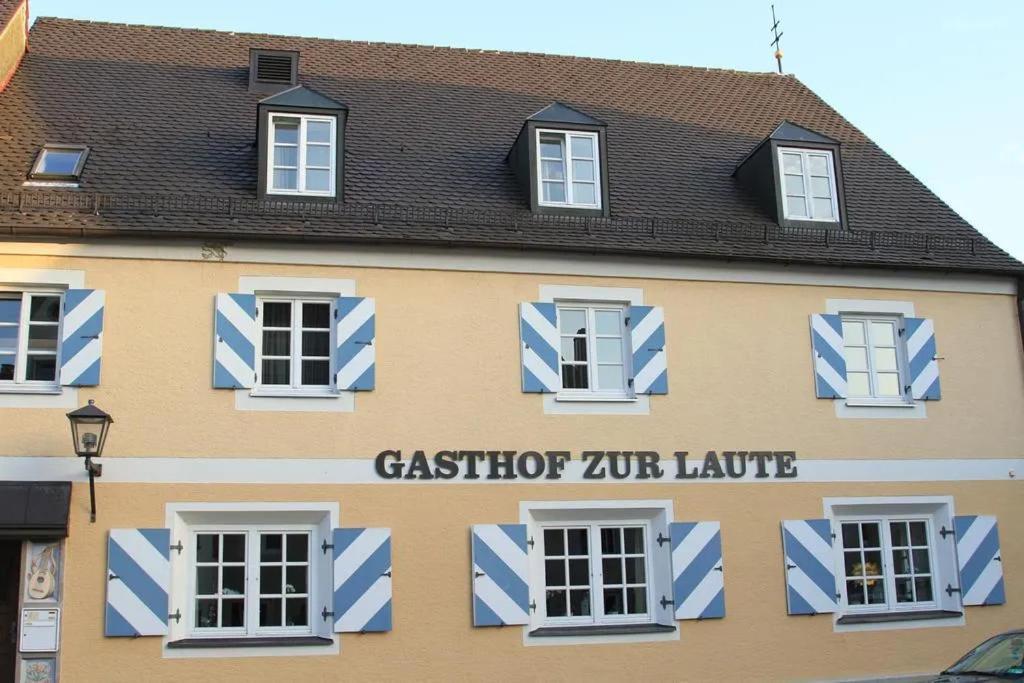 Hotel Und Gasthof Zur Laute Mindelheim Esterno foto